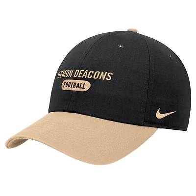 Nike Wake Forest Demon Deacons Colorblock Club Adjustable Hat