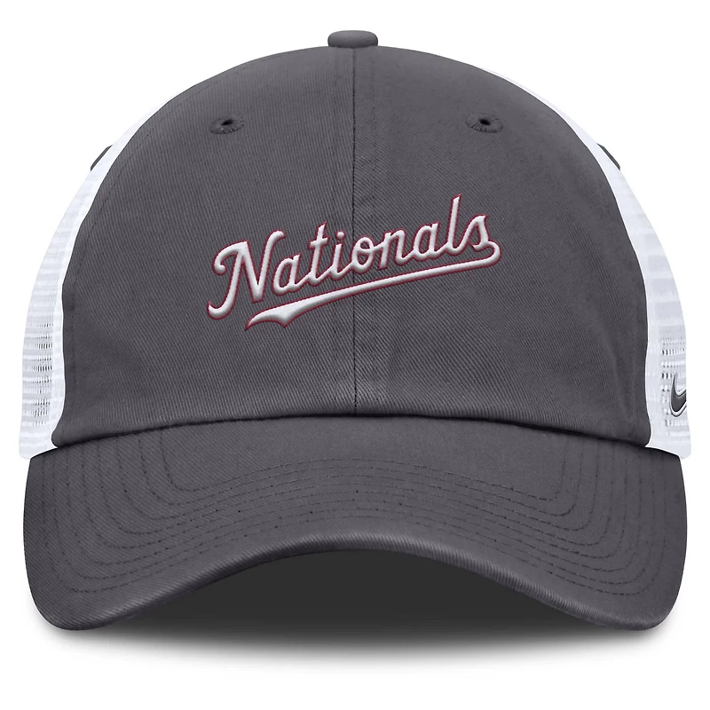 Nike Washington Nationals Wordmark Club Adjustable Trucker Hat