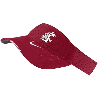 Nike Washington State Cougars 2023 Sideline Performance Adjustable Visor