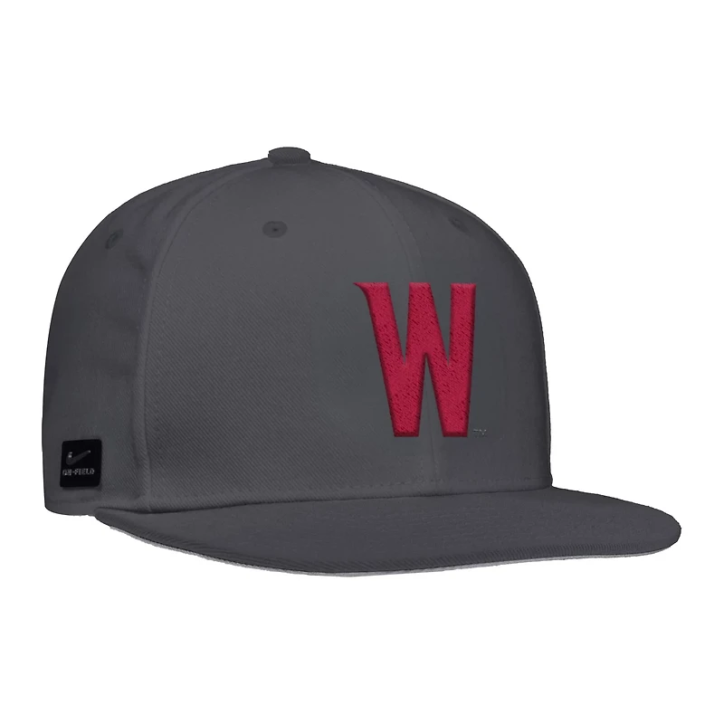 Nike Washington State Cougars On-Field Baseball Performance Fitted Hat