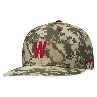 Nike Washington State Cougars On-Field Baseball Performance Fitted Hat