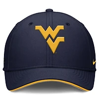 Nike West Virginia Mountaineers 2025 Dugout Coaches Rise Swoosh Performance Flex Hat