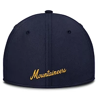 Nike West Virginia Mountaineers 2025 Dugout Coaches Rise Swoosh Performance Flex Hat