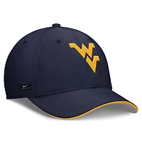 Nike West Virginia Mountaineers 2025 Dugout Coaches Rise Swoosh Performance Flex Hat