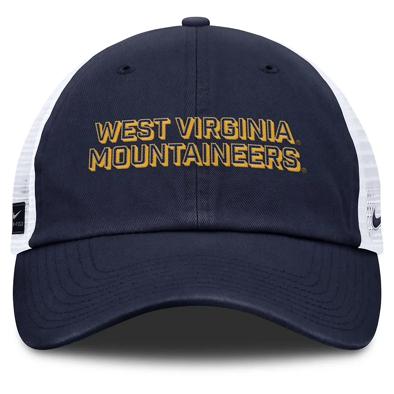 Nike West Virginia Mountaineers 2025 Gameday On-Field Club Adjustable Trucker Hat
