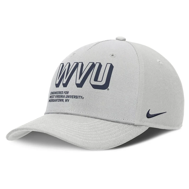 Nike West Virginia Mountaineers 2025 Sideline Dust Pinched Rise Adjustable Hat