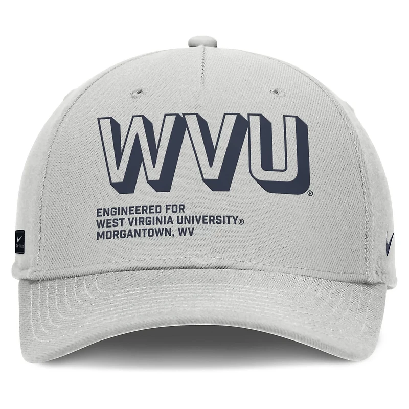 Nike West Virginia Mountaineers 2025 Sideline Dust Pinched Rise Adjustable Hat