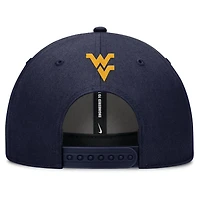 Nike West Virginia Mountaineers Slanted Primetime Rise Performance Adjustable Hat