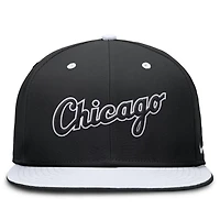 Nike White Chicago White Sox True Primetime Two-Tone Performance Fitted Hat