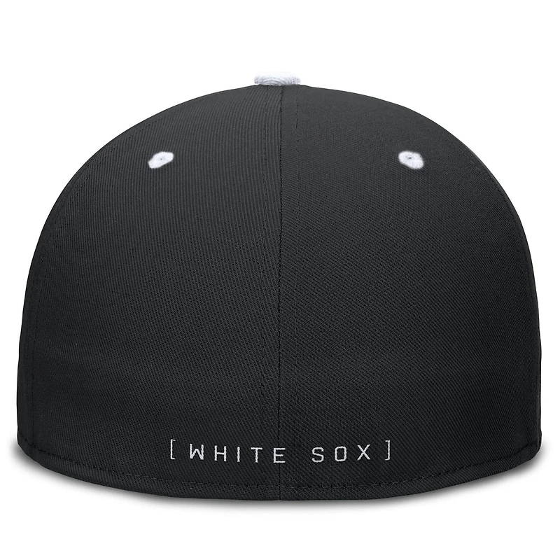 Nike White Chicago White Sox True Primetime Two-Tone Performance Fitted Hat
