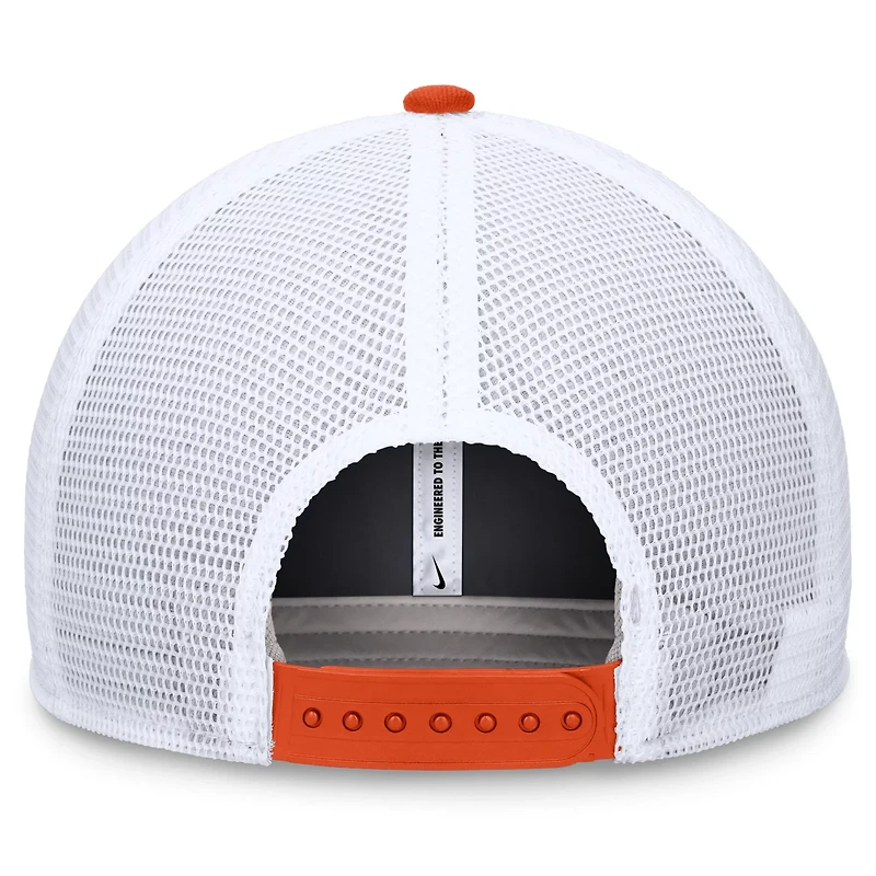 Nike White Clemson Tigers Legacy Rise Mascot Trucker Adjustable Hat