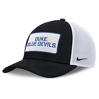 Nike White Duke Blue Devils 2025 On-Field Rise Patch Trucker Adjustable Hat