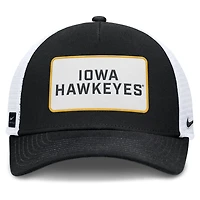 Nike White Iowa Hawkeyes 2025 On-Field Rise Patch Trucker Adjustable Hat