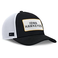 Nike White Iowa Hawkeyes 2025 On-Field Rise Patch Trucker Adjustable Hat