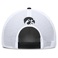 Nike White Iowa Hawkeyes 2025 On-Field Rise Patch Trucker Adjustable Hat