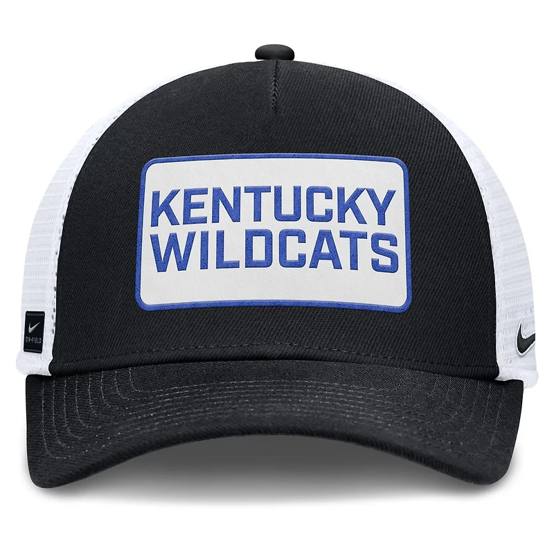 Nike White Kentucky Wildcats 2025 On-Field Rise Patch Trucker Adjustable Hat