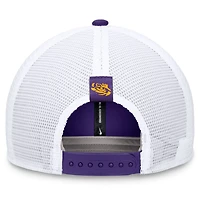Nike /White LSU Tigers 2024 Sideline Trucker Adjustable Hat