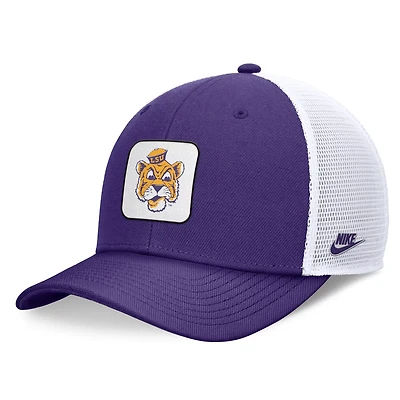 Nike White LSU Tigers Legacy Rise Mascot Trucker Adjustable Hat