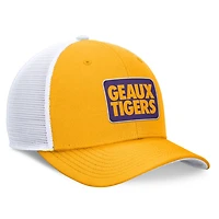 Nike White LSU Tigers Local Rise Trucker Adjustable Hat