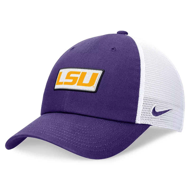 Nike /White LSU Tigers Primetime Club Trucker Adjustable Hat