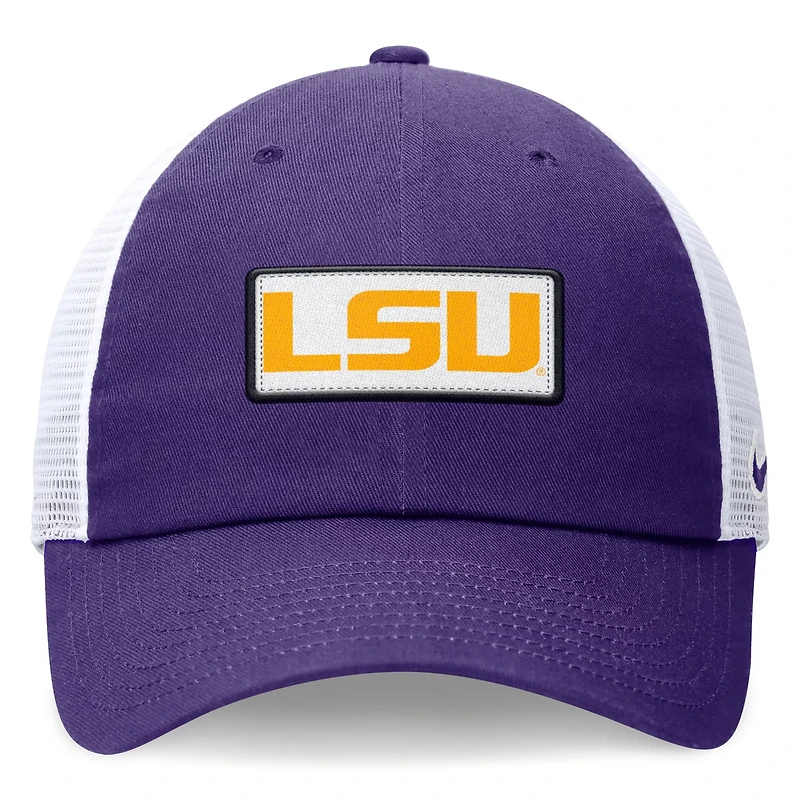 Nike /White LSU Tigers Primetime Club Trucker Adjustable Hat