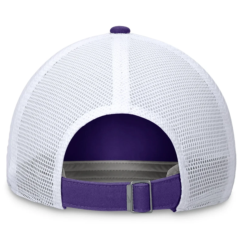 Nike /White LSU Tigers Primetime Club Trucker Adjustable Hat