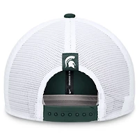 Nike /White Michigan State Spartans 2024 Sideline Trucker Adjustable Hat