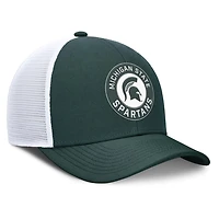 Nike White Michigan State Spartans Rise Primetime Performance Trucker Adjustable Hat