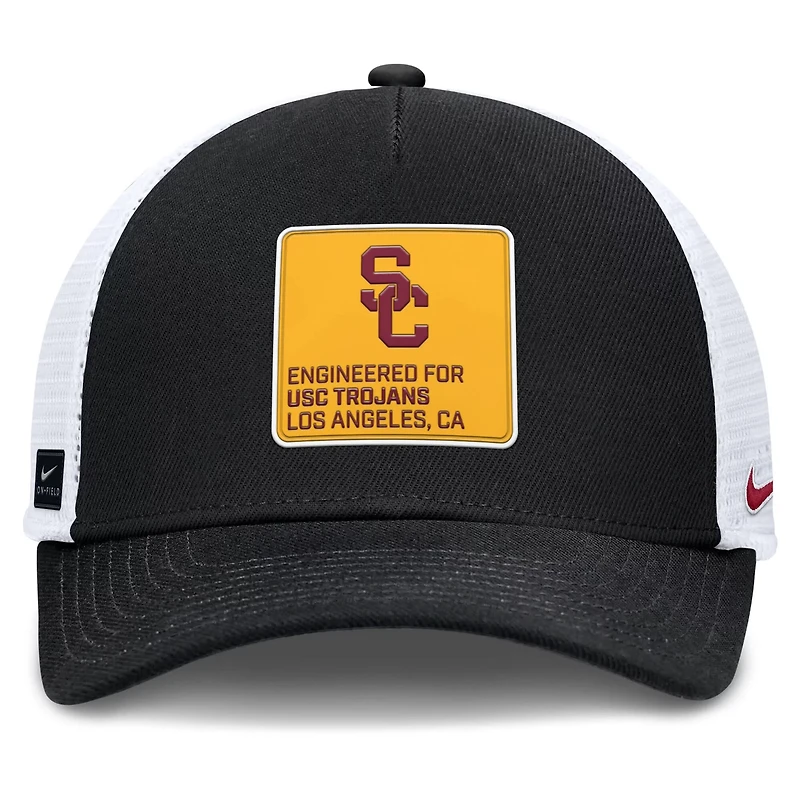 Nike White USC Trojans 2025 On-Field Rise Engineered Trucker Adjustable Hat