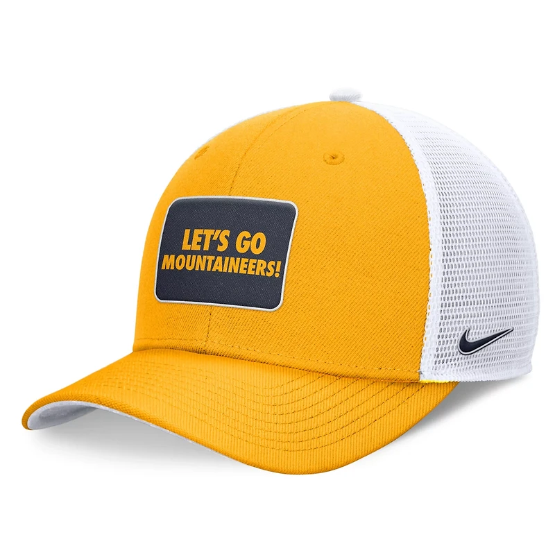 Nike White West Virginia Mountaineers Local Rise Trucker Adjustable Hat