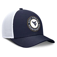 Nike White West Virginia Mountaineers Rise Primetime Performance Trucker Adjustable Hat