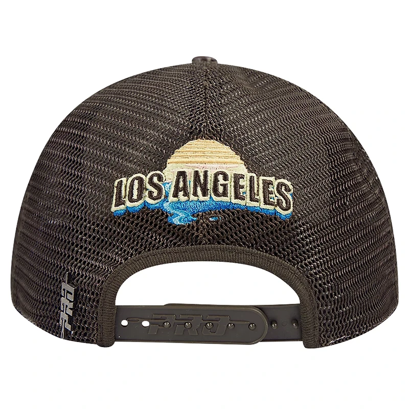Pro Standard Brown Los Angeles Lakers Glint Sunset Snapback Hat
