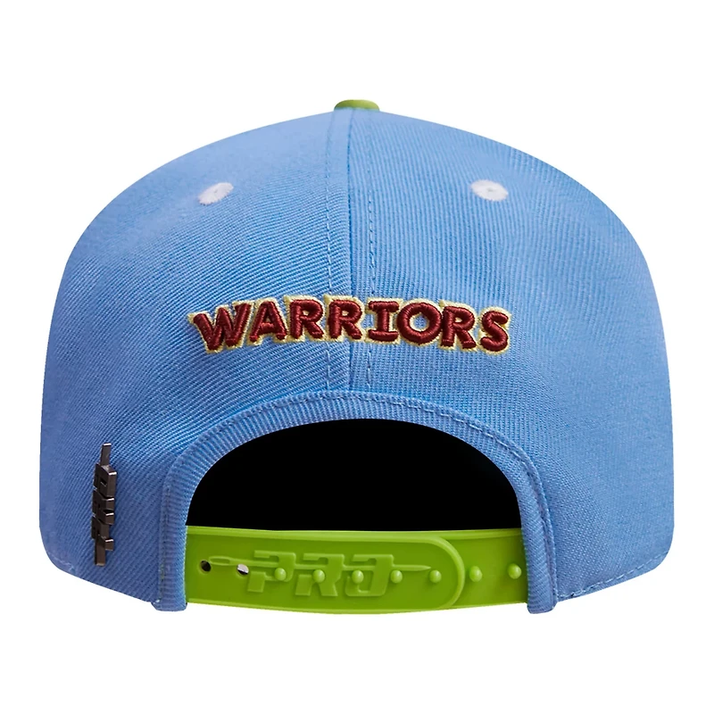 Pro Standard Light Green Golden State Warriors Retro Program 2-Tone Snapback Hat