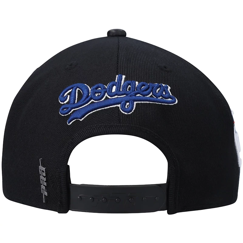 Pro Standard Los Angeles Dodgers Stacked Logo Snapback Hat