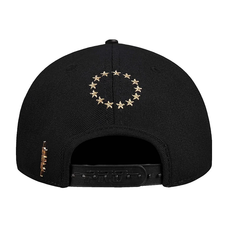 Pro Standard Philadelphia 76ers Metallic Logo Pinch Front Adjustable Hat