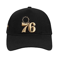 Pro Standard Philadelphia 76ers Metallic Logo Pinch Front Adjustable Hat