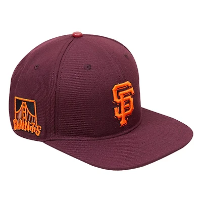 Pro Standard San Francisco Giants Wine Snapback Hat