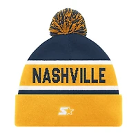 Starter Nashville Predators Cuffed Knit Hat with Pom