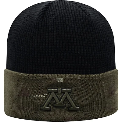 Top of the World /Black Minnesota Golden Gophers OHT Military Appreciation Skully Cuffed Knit Hat