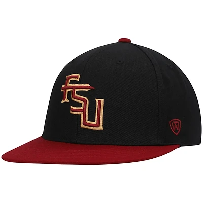 Top of the World /Garnet Florida State Seminoles Team Color Two-Tone Fitted Hat