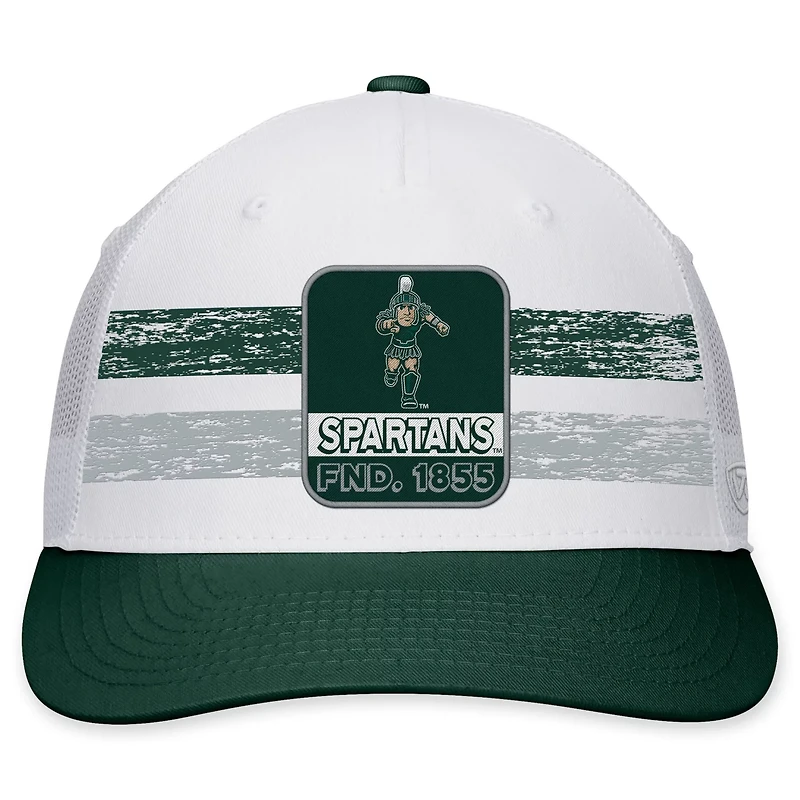 Top of the World /Green Michigan State Spartans Retro Fade Snapback Hat