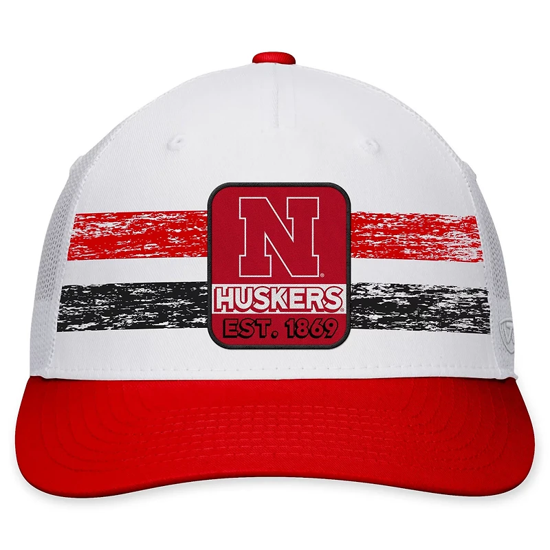 Top of the World /Scarlet Nebraska Huskers Retro Fade Snapback Hat