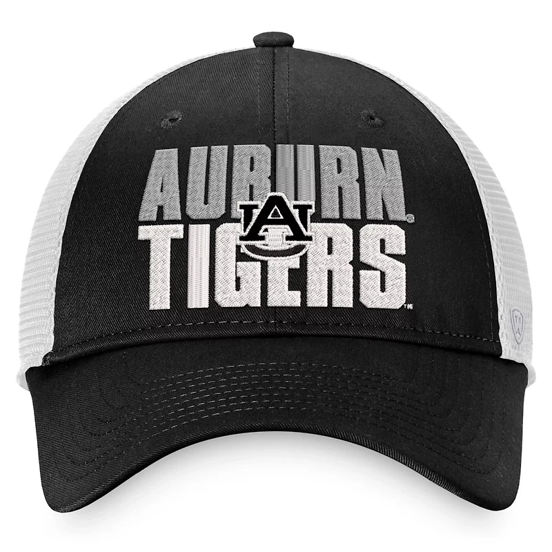 Top of the World /White Auburn Tigers Stockpile Trucker Snapback Hat