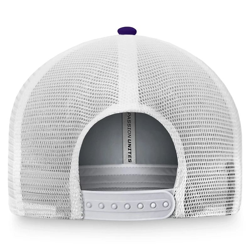 Top of the World /White Kansas State Wildcats Breakout Trucker Snapback Hat