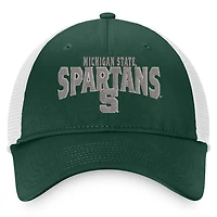 Top of the World /White Michigan State Spartans Breakout Trucker Snapback Hat
