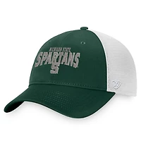 Top of the World /White Michigan State Spartans Breakout Trucker Snapback Hat