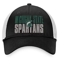 Top of the World /White Michigan State Spartans Stockpile Trucker Snapback Hat
