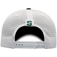 Top of the World /White Michigan State Spartans Trucker Snapback Hat