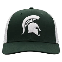 Top of the World /White Michigan State Spartans Trucker Snapback Hat