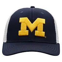 Top of the World /White Michigan Wolverines Trucker Snapback Hat